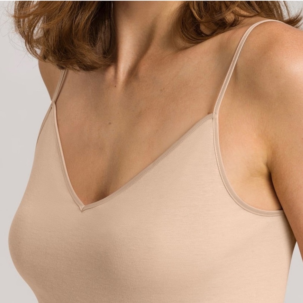 HANRO Cotton  Seamless two Camisole Small